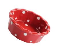 Veemoon Bol Céramique à Pois Bol pour Soupe Salade et Cuisson Accessoire de Cuisine Polyvalent pour Déjeuner et Dessert