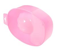 Veemoon Bol de Manucure Rectangulaire en Plastique Robuste, Bac de Trempage pour Cuticules et Ongles, Outil Professionnel et Domestique pour Soin des Mains, Couleur Pastèque Rouge, Léger