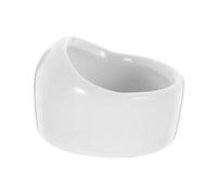 Veemoon Bol en Céramique pour Hamsters - 1Pc Gamelle Durable Anti-Morsure Blanche pour Nourriture De Petits Animaux Idéale pour Gerbilles Souris Et Oiseaux