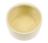 Veemoon Bol pour Petits Animaux Céramique Jaune Anti-Renversement pour Hamster et Cobaye Écuelle Polyvalente Résistante et Facile à Nettoyer Adaptée pour Nourriture Sèche Humide et Eau