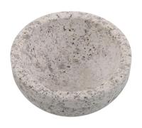 Veemoon Bol Rituel en Pierre Naturelle 14 Cm 400 Ml Bol D’offrande pour Purification pour Culte et Sacrifice Accessoire Spirituel Multifonction pour Cérémonies et Yoga