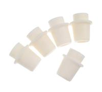 Veemoon Bouchons Coniques Résistance Diélectrique Froid Lot de 5 Beige pour Laboratoire en Silicone Bouchons Légers pour Flacons et Tubes à Essai