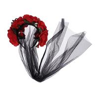 Veemoon Boucle de Voile Dentelle pour Halloween Bandeau pour Fête Halloween Accessoires pour Cheveux pour Fête