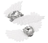 Veemoon Boucles de Chaussures en d'Ailes d'Ange Décoratives pour Femmes pour et Fêtes 1 Paire