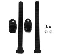 Veemoon Boucles de Patins à roulettes Universelles 2 Jeux Sangles Réglables en Plastique Noir, Kit de Rechange Vis, Adaptées pour Patinage en Ligne et Rollers, Fournitures