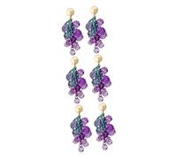 Veemoon Boucles D'oreilles Acryliques De Fruits - 1 Paire De Bijoux Esthétiques Pour Femmes Et Adolescentes - Accessoires Colorés Et Modernes