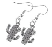 Veemoon Boucles D'oreilles Pendantes Cactus en Alliage pour Femmes, Mini Boucles D'oreilles Cloutées Style Western Cowboy, Légères et Délicates, Bijoux pour Usage Quotidien et Fêtes