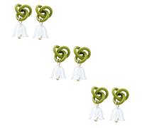 Veemoon Boucles D'Oreilles Pendantes Fleurs De Muguet Élégantes En Acier Inoxydable - Accessoire Floral Confortable Et Chic Pour Femmes - Idéal Pour Toutes Occasions