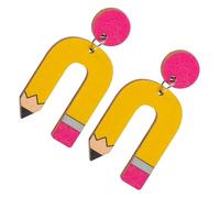 Veemoon Boucles Oreilles Crayon Bois Pour Femmes Boucles Oreilles Pendantes Pour Enseignantes Accessoires