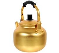 Veemoon Bouilloire en Aluminium Jaune 075 L pour Thé et Vin de Riz Bouilloire de Table Compatible Plaques à Induction Chauffe Rapide et Résistance à la Chaleur Théière Manuelle