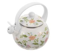 Veemoon Bouilloire en Émail 22L Résistante pour Induction et Gaz Théière Vintage Grosse Capacité Cuisine et Camping Bouilloire à Eau Épaisse Compatible Plaques de Cuisson