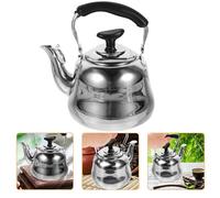 Veemoon Bouilloire Sifflante Inox Alimentaire 1l pour Cuisinière Induction, Bouilloire à Thé Vintage avec Poignée Ergonomique, Théière Compacte la Cuisine et Réception