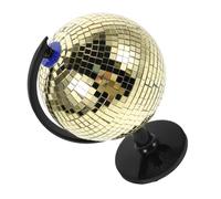 Veemoon Boule à Facettes Dorée M Taille Moyenne, Globe Disco Décoratif en Miroir Scintillant, Décoration de Bureau et Chambre, Accessoire Rétro Festif pour Fête et Intérieur Moderne