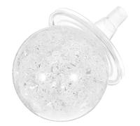 Veemoon Boule de Cristal Décorative Ronde 5 CM en Verre Craquelé Support Sphère Fontaine à Bulles pour Décoration Intérieure et Bureau Accessoire Décoratif Zen Feng Shui