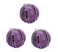 Veemoon Boules Décoratives De 8 Cm Pour Bal Et Fête - Chic Et Colorées En Violet - Pour La Décoration De Événement