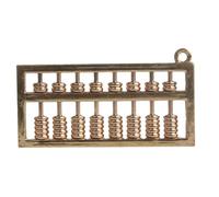 Veemoon Boulier Chinois Pendentif Porte-clés Laiton Accessoire Mathématique pour Bijoux DIY et Créations Personnelles