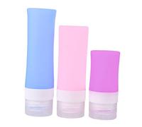 Veemoon Bouteilles Cylindriques Rechargeables En Silicone 4 Pièces Ensemble De Voyage Pour Cosmétiques Femmes Paquet Pvc Pratiques
