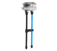 Veemoon Bouton de Chasse Eau Double Poussoir pour Réservoir de Accessoire et Résistant Corrosion avec Tige Finition Argentée