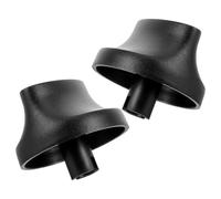 Veemoon Bouton De Minuterie De Commande Universel En Plastique Noir 2Pcs Remplacement Du Bouton Tournant Pour Panneau De Commutateur De Minuterie Maison Et Bureau 1.57X1.57X1.38In