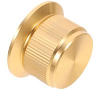 Veemoon Bouton Potentiomètre en Alliage D'aluminium Doré Bouton de Volume sans Marque Créatif Accessoire de Remplacement pour Guitare et Basse Commande de Volume Robuste et Anticorrosive