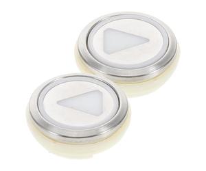 Veemoon Boutons d'Ascenseur Ronds en Acier Inoxydable, Lot de 2 Pièces Fonction Arrêt d'Urgence, Adaptés aux Ascenseurs et Monte-Charges Style Aléatoire