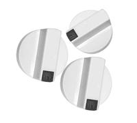 Veemoon Boutons de Commande Accessoire Fiable en Plastique Blanc Lot de 3 Réglage Précis du Mode pour Remplacement pour Chauffe-eau à Gaz et Usage Domestique