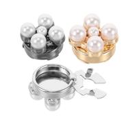 Veemoon Boutons De Manchette En Fleur Élégants Pour Femmes Lot De 3 Pièces En Alliage Avec Pour Chemise Et Robe Accessoires De Mariage Et D'affaires Couleur Argenté