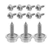 Veemoon Boutons-pression Inox 15 Mm Vis Auto-taraudeuses 24 Pcs pour Toile de Bateau, Kit Fixation Solide, Fermeture à Pression Marine, Accessoires Réparation Voile et Bâche