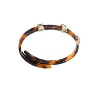 Veemoon Bracelet Jonc Acrylique Lisse Et Ambre Bijou Personnalisé Pour Femme Accessoire