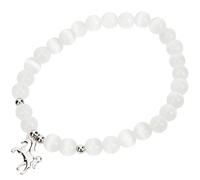 Veemoon Bracelet Licorne en Perles d'Opale pour d'Anniversaire Design Unique Confortable Accessoire de Mode Fête 1 Pièce