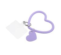 Veemoon bracelet porte-clés décoration de téléphone coeur Ornements du boîtier de téléphone décorations de cas de téléphone porte-clés de téléphone d'amour le fer Lavande