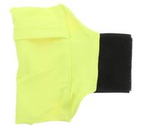 Veemoon Brassard Téléphone Jambe Élastique Fluorescent Jaune, Pochette Sport pour Course à Pied et Cyclisme, Support Téléphone Portable Ajustable Rangement Clés, Sangle Antidérapante