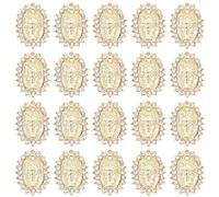 Veemoon Breloques 3d pour Ongles en Alliage Or, 30 Pièces, Accessoires Nail Art Délicats et Faciles à Utiliser, Décoration pour DIY et Fête
