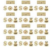 Veemoon Breloques Décoratives pour Ongles Dorées 200 Pièces en Alliage Métallisé, Ensemble Assorti Pièces de Monnaie et Paquet D'argenté, Accessoires Nail Art pour Usage Quotidien et Événements