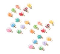 Veemoon Breloques En Boule De Verre Décoratives Étoiles Colorées 16mm, Ensemble 30 Pièces Mixte, Fournitures De Bricolage Pour Créations Bijoux Et Accessoires Personnels, Usage Artisanal Et Présent