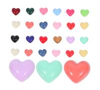 Veemoon Breloques En Résine à Dos Plat Cœur 13mm Pour Loisirs Créatifs 100 Pièces, Mini Breloques Légères Colorées, Accessoires Diy Pour Scrapbooking, Bijoux Et Décoration Artisanale