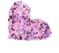 Veemoon Breloques pour Ongles en Abs 60 G, Perles Demi-ronde Violet Ab, Décorations 3d pour Nail Art, Accessoires pour Manucure Créative, Pierres Précieuses et Perles pour Embellir Ongles