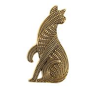 Veemoon Broche Chat Assis Style Vintage Épingle Animal Pour Robe Costume Pull Écharpe Sac à Dos Vêtements Décoration Diy