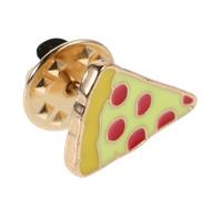 Veemoon Broche Émail Vintage Pizza Pin De Cartoon Accessoire Chic Pour Vêtements Et Écharpes Pour