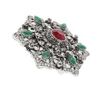 Veemoon Broche Rétro Baroque Rhinestones avec Design et Finition Antique Accessoire de Mode pour Vêtements et Célébrations Broche et Unique