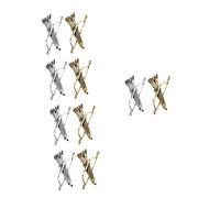 Veemoon Broche Rétro En De Zinc 2 Pièces Arc Et Pour Hommes - Épinglette Décorative Pour Costumes - Accessoire Idéal Pour Toutes Occasions