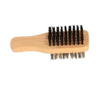 Veemoon Brosse à Barbe Double Face Poils De Sanglier Manche Bois Brosse Nettoyante pour Soins De Barbe Et Visage pour Hommes pour Coiffage à Huile