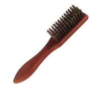 Veemoon Brosse à Barbe Vintage Bois avec Poils Souples Brosse de Coupe Cheveux et Coiffage Huile pour Hommes Accessoire Barbe et Moustache Ergonomique Anti-dérapante