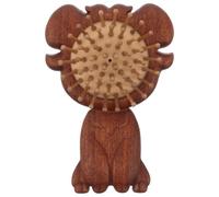 Veemoon Brosse à cheveux Zodiac, peigne de massage du cuir chevelu en bois | Brosse de massage antistatique avec coussin pour hommes et femmes, cadeau pour l'année de la Chèvre 2027