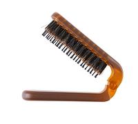 Veemoon Brosse à Poils Pliable En Soies De Sanglier Pour Cheveux, Peigne De Voyage Compact, Léger Et Portable, Adapté Usage Personnel Et Professionnel, Peigne De Poche De Massage Du Cuir Chevelu