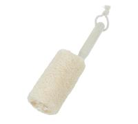 Veemoon Brosse de Nettoyage Bouteille à Long Manche Goupillon Durable Loofah Naturel Poignée Confortable pour Verre Carafe Bouilloire et Biberon Facile Aux Recoins Étroits
