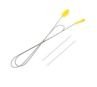 Veemoon Brosse de Nettoyage Flexible pour Tuyaux Double Tête Élastique Haute Densité Brosse Rotative pour Aquarium Évier et Tuyaux Pliables Ensemble