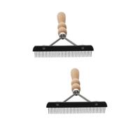 Veemoon Brosse De Toilettage Professionnelle Pour Chiens Et Chats Avec Manche En Bois - Peigne Démêlant Et Râteau Sous-Poil Accessoire Idéal Pour Le Soins Des Animaux De Compagnie