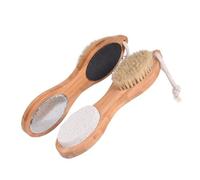 Veemoon Brosse Double Face Ergonomique pour Soin des Dissolvant Callosités et Durillons Outil Nettoyant Multifonction pour Pédicure Personnelle et Professionnelle