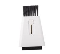 Veemoon Brosse Multi-usages à Double Tête Nettoyage Clavier et Rainures Fenêtres, Outil Polyvalent Entretien Électronique, Blanc, Usage Bureau et Maison,
